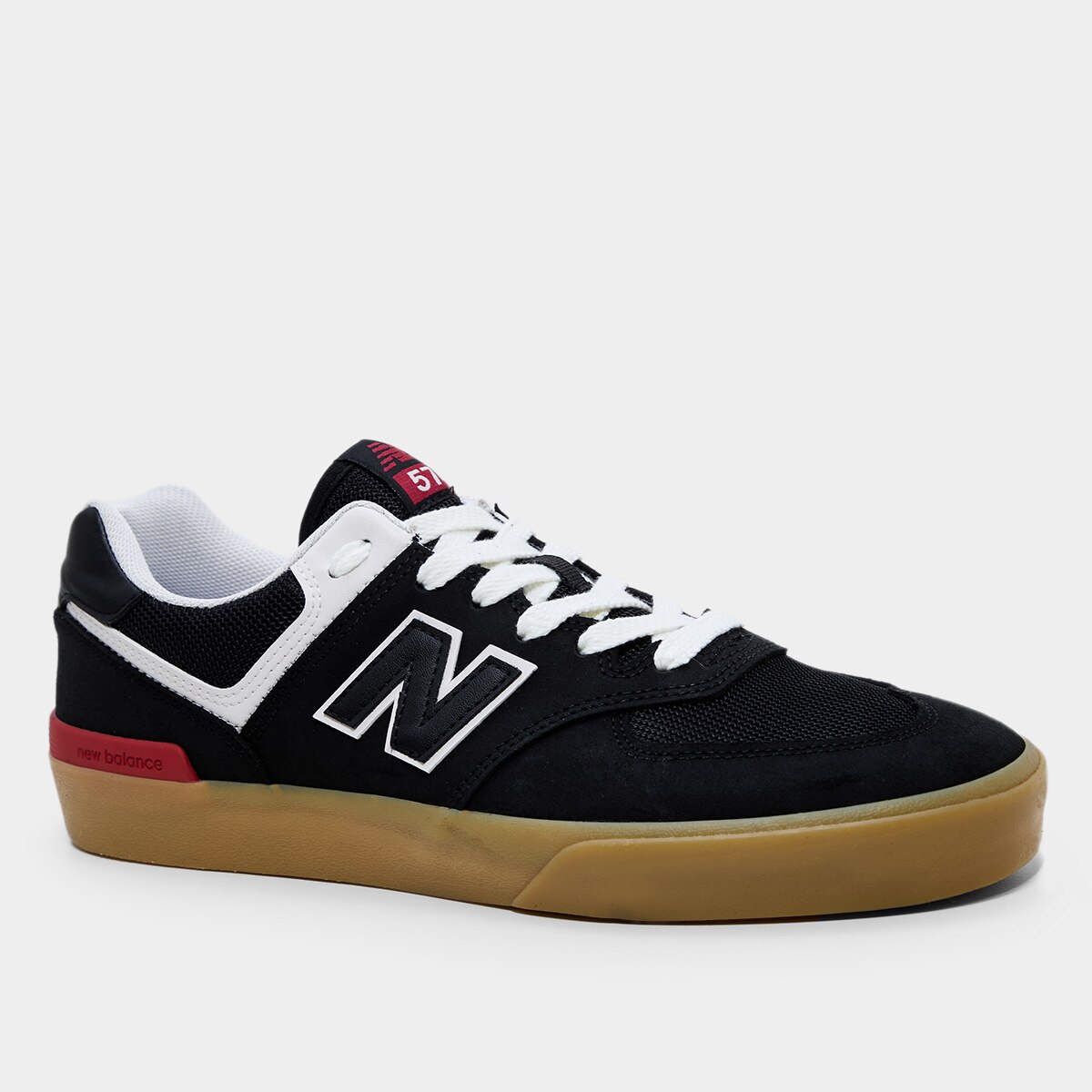 Tênis New Balance NM 574 Masculino - Preto+Bege | Netshoes