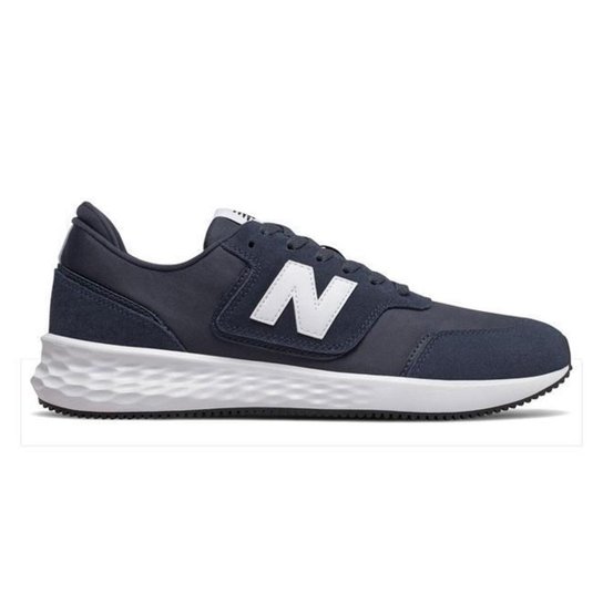 Tênis New Balance X70 Masculino - Bege+Preto - 44 - Marinho+Branco