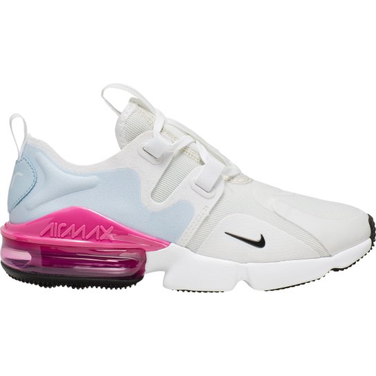 Tênis Nike Air Max Infinity Feminino - Branco e Preto Menor preço em Tênis Nike Air Max Infinity Feminino - Branco e Preto