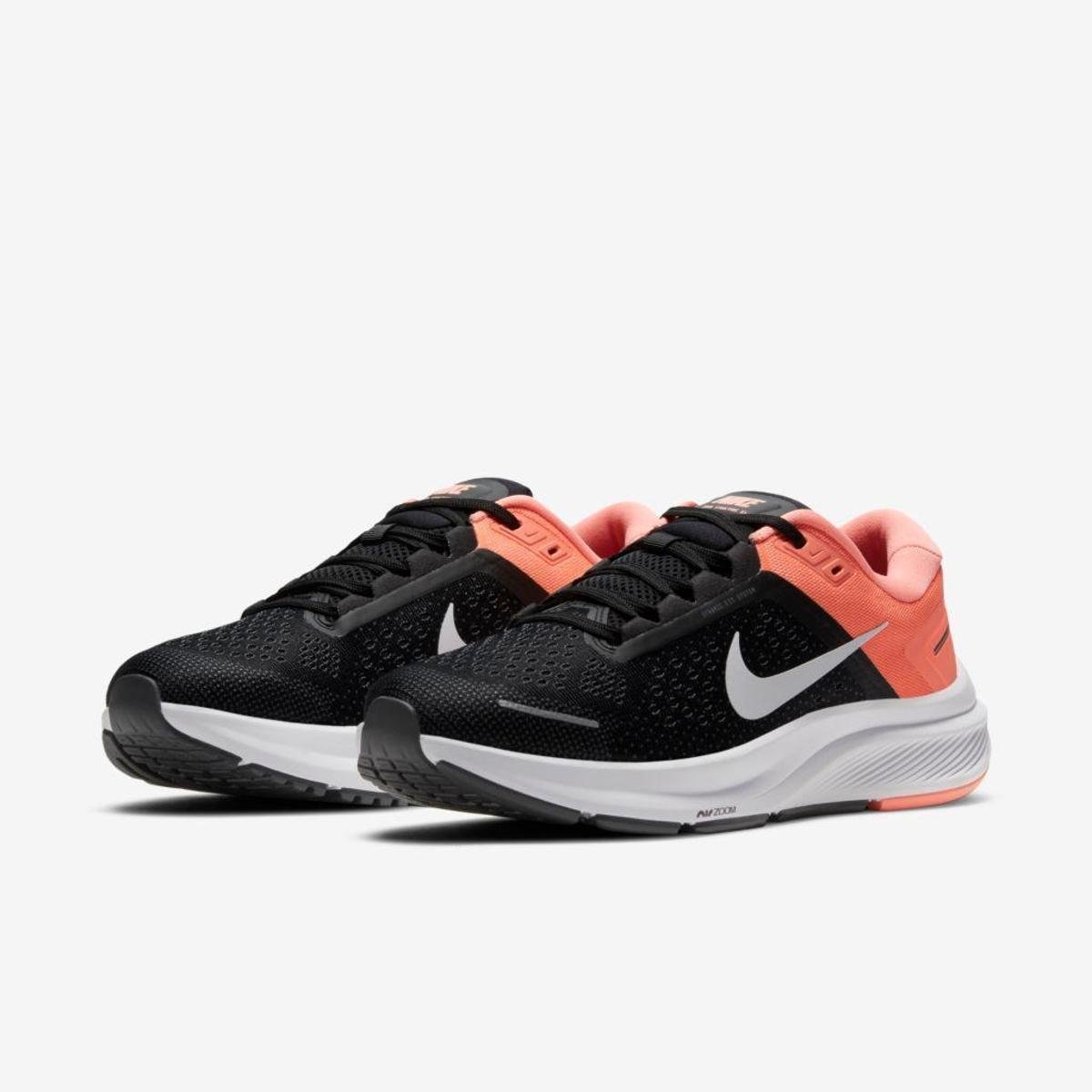 Tênis Nike Air Zoom Structure 23 Feminino - Preto | Netshoes