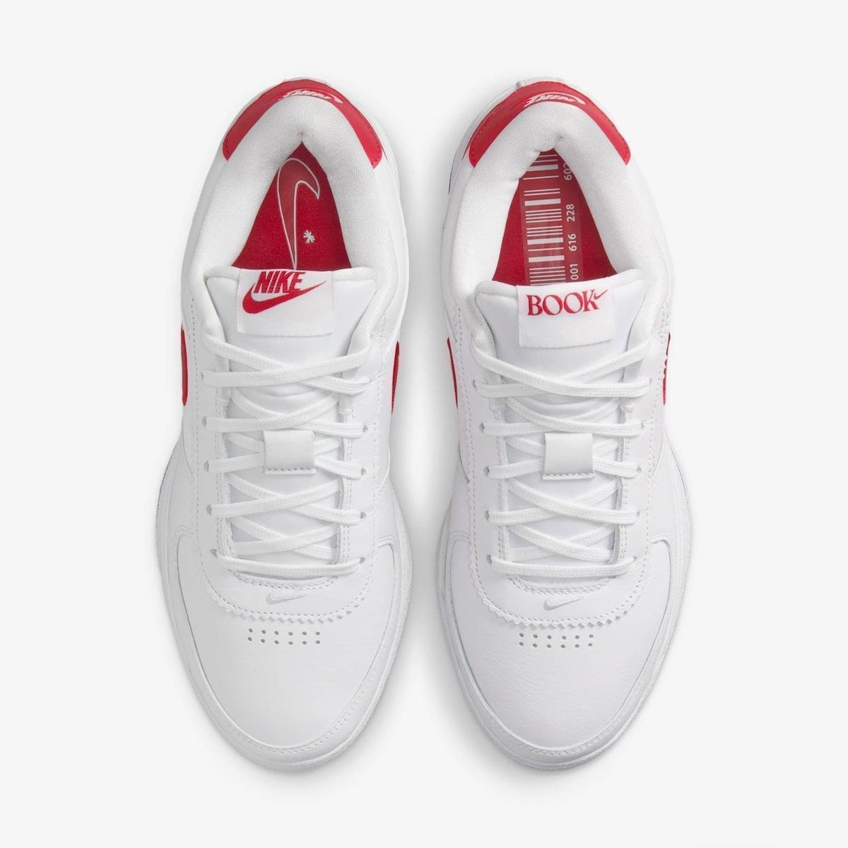 Tênis Nike Book 1 Masculino - Branco+Vermelho | Netshoes