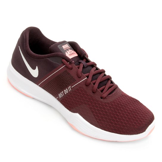 Tênis Nike City Trainer 2 Feminino - Vinho+Prata