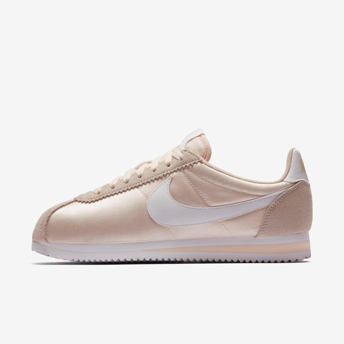 Tênis Nike Classic Cortez Nylon Feminino Bege Netshoes