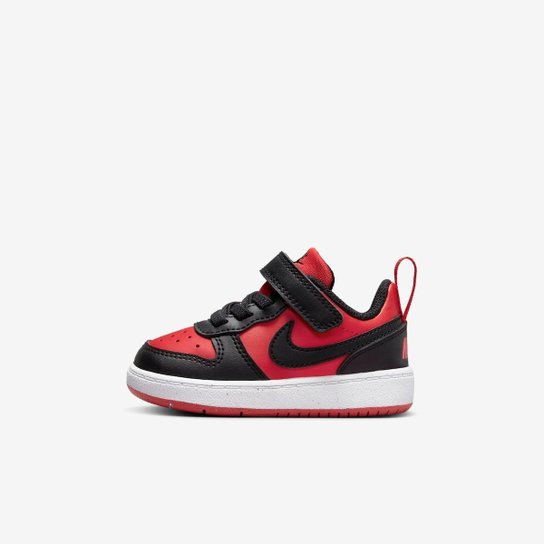 Tênis Nike Court Borough Low Recraft Infantil - Vermelho Menor preço em Tênis Nike Court Borough Low Recraft Infantil - Vermelho