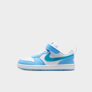 Tênis Nike Court Borough Low Recraft Infantil - Branco+Azul