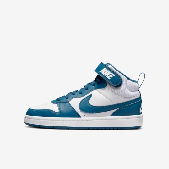 Tênis Nike Court Borough Mid 2 Infantil - Branco Menor preço em Tênis Nike Court Borough Mid 2 Infantil - Branco