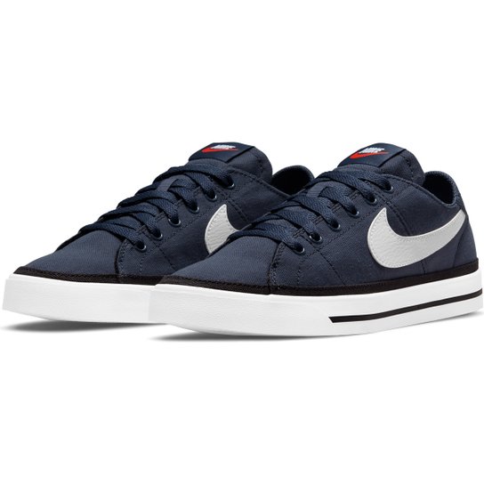 Tênis Nike Court Legacy Canvas Feminino - Marinho+Branco é ruim? Tênis Nike Court Legacy Canvas Feminino - Marinho+Branco é boa?