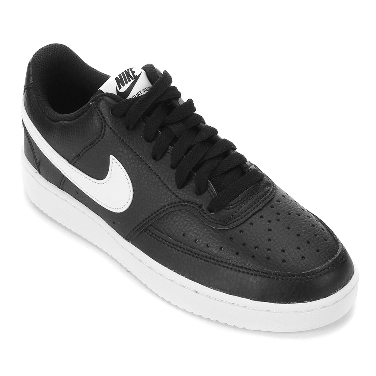 Tênis Nike Court Vision Low Feminino - Preto e Branco | Netshoes