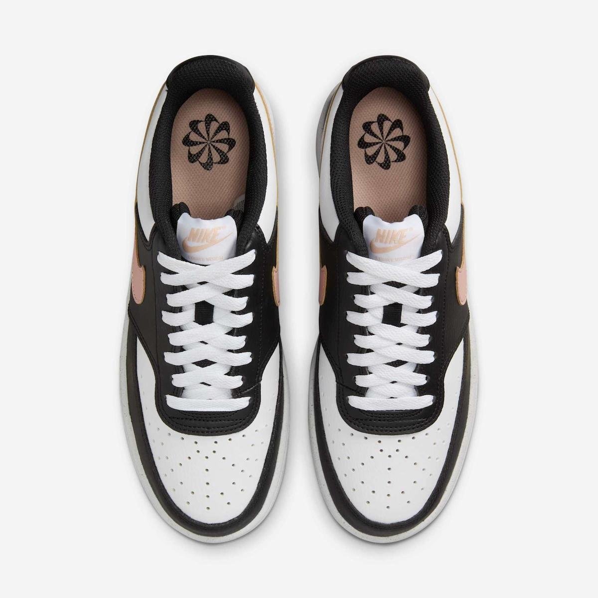 Tênis Nike Court Vision Low Next Nature Feminino - Preto+Branco