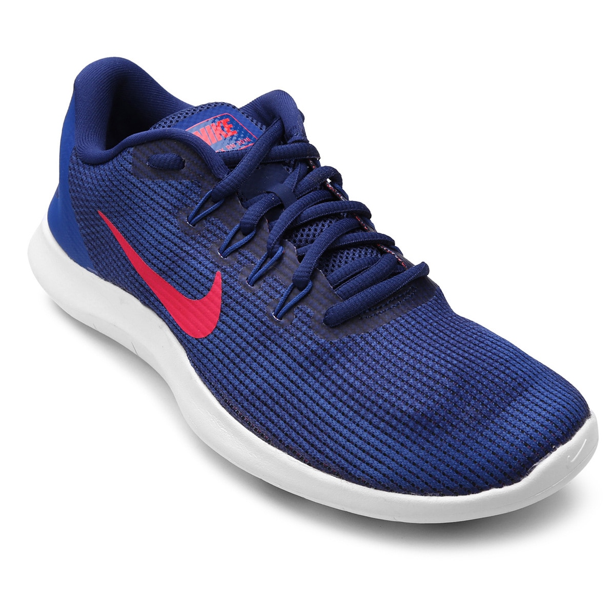 Tênis Nike Flex 2018 Rn Masculino Azul+Vermelho Netshoes