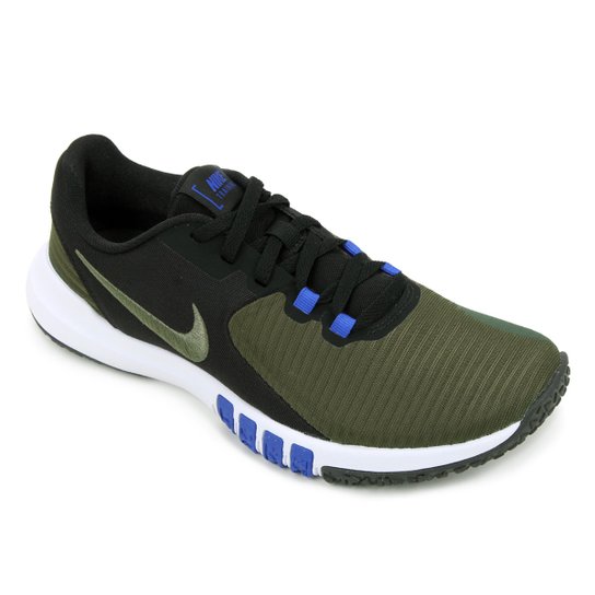 Tênis Nike Flex Control TR4 Masculino - Preto+Azul Menor preço em Tênis Nike Flex Control TR4 Masculino - Preto+Azul