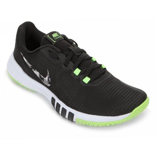Tênis Nike Flex Control TR4 Masculino - Preto e Cinza Menor preço em Tênis Nike Flex Control TR4 Masculino - Preto e Cinza