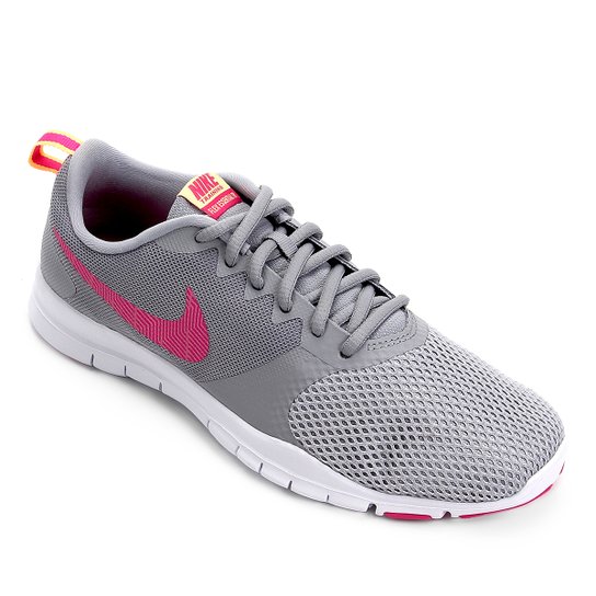 Tênis Nike Flex Essential TR Feminino - Cinza e Pink Menor preço em Tênis Nike Flex Essential TR Feminino - Cinza e Pink