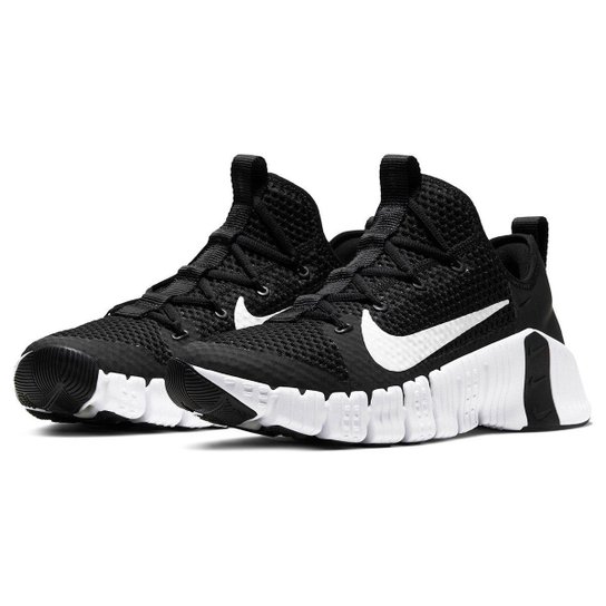 Tênis Nike Free Metcon 3 Masculino - Preto+Branco Menor preço em Tênis Nike Free Metcon 3 Masculino - Preto+Branco
