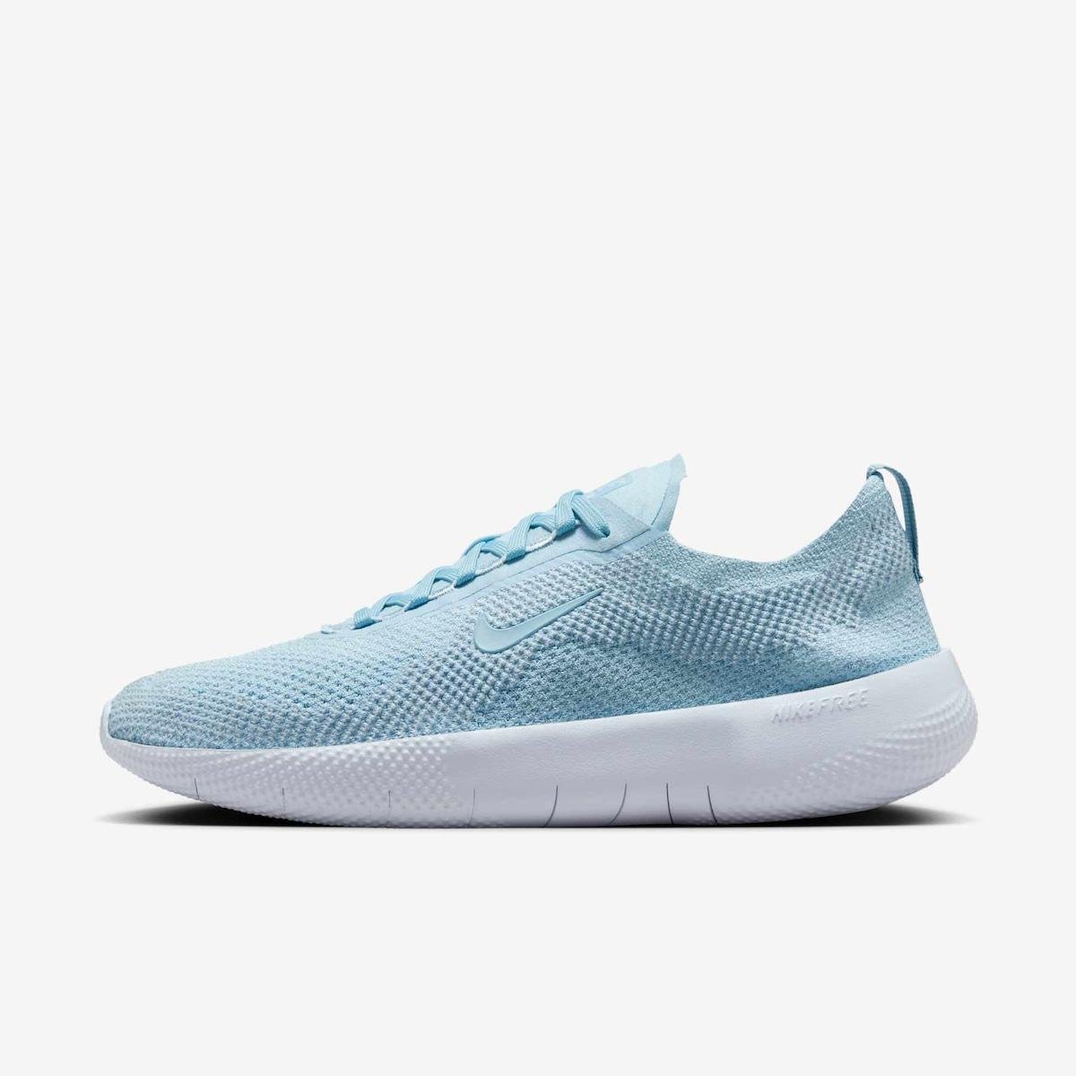 Tênis Nike Free Run Flyknit Feminino Azul Claro Netshoes