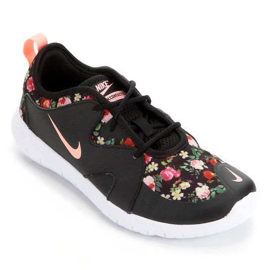 Tênis Nike Infantil Flex Contact 3 Vf Feminino - Preto e Pink Menor preço em Tênis Nike Infantil Flex Contact 3 Vf Feminino - Preto e Pink