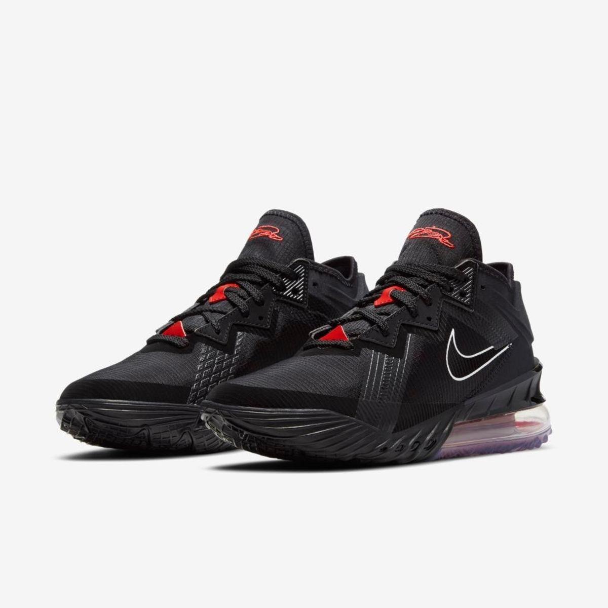 Tênis Nike LeBron 18 Low Masculino - Preto | Netshoes