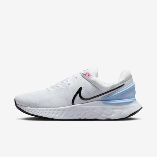 Tênis Nike React Miler 3 Masculino - Branco Menor preço em Tênis Nike React Miler 3 Masculino - Branco
