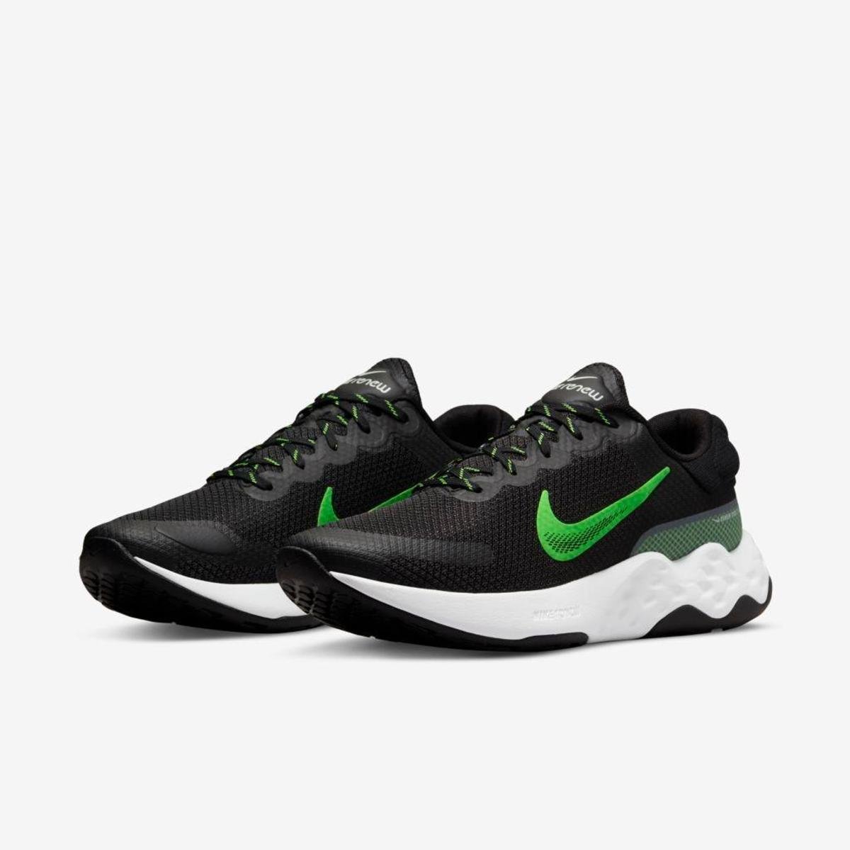 Tênis NIKE RENEW RIDE 3 Masculino - Preto+verde | Netshoes