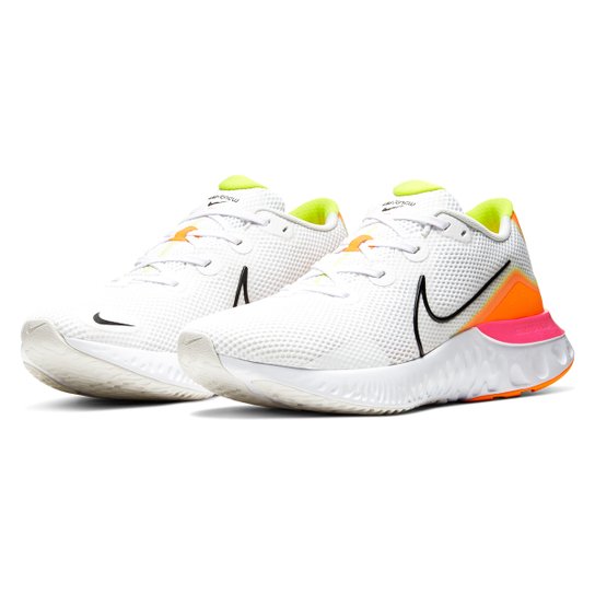Tênis Nike Renew Run Masculino - Branco+Preto Menor preço em Tênis Nike Renew Run Masculino - Branco+Preto