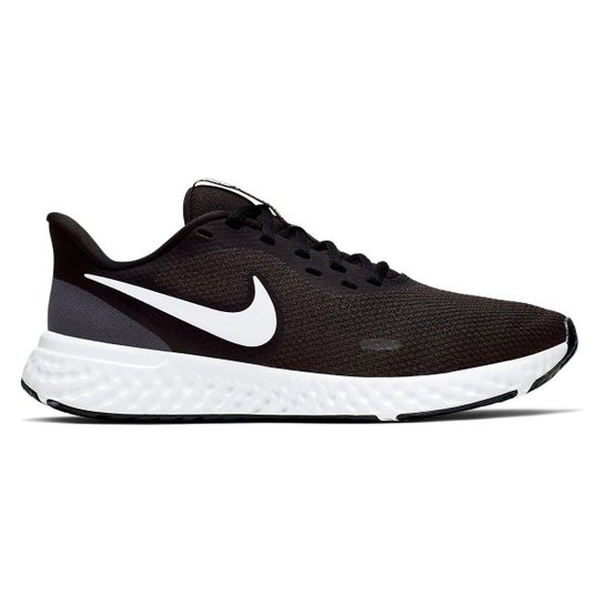 Tênis Nike Revolution 5 Feminino - Preto+Branco Menor preço em Tênis Nike Revolution 5 Feminino - Preto+Branco