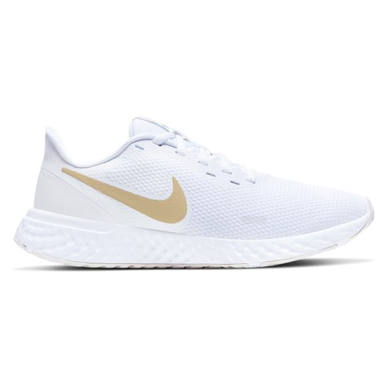 Tenis nike feminino branco e dourado Clearance