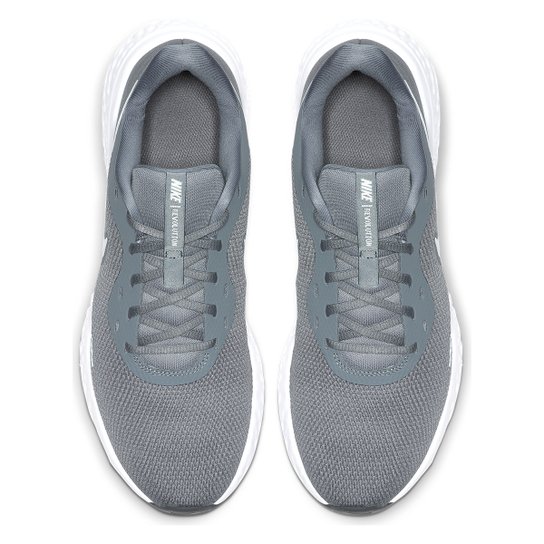 Tênis Nike Revolution 5 Masculino - Cinza+Branco