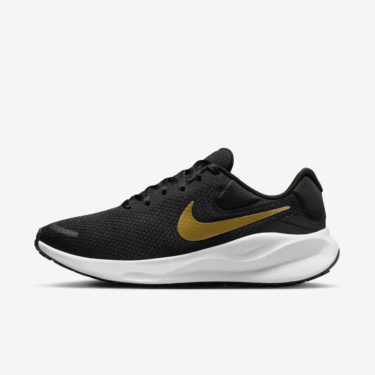 Tênis Nike Revolution Feminino Preto+Dourado Netshoes