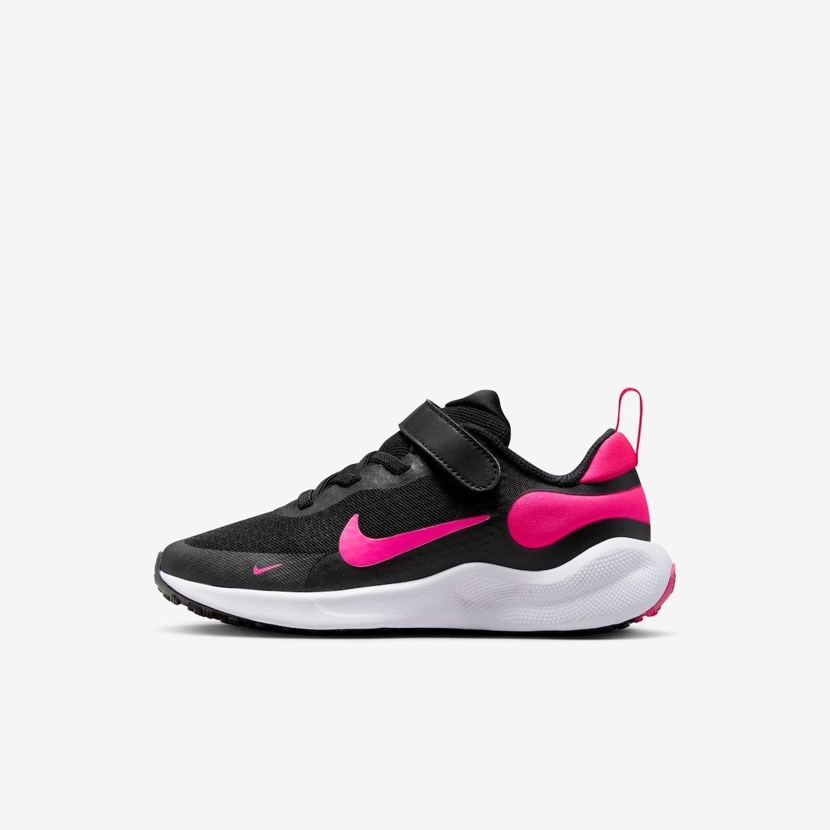 Tênis Nike Revolution Infantil Preto+Rosa Netshoes