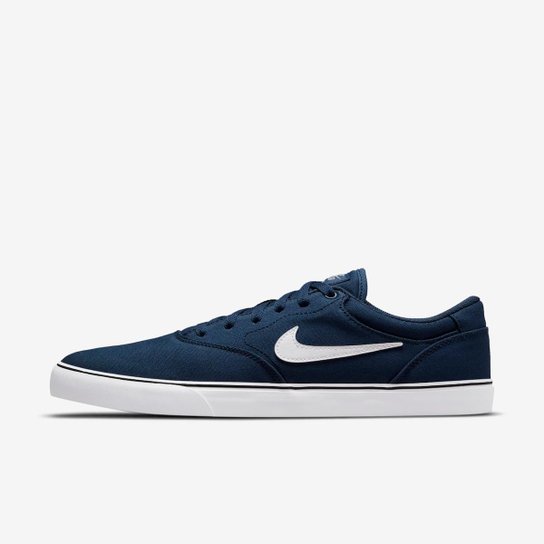 Tênis Nike SB Chron 2 Canvas Unissex - Azul Menor preço em Tênis Nike SB Chron 2 Canvas Unissex - Azul