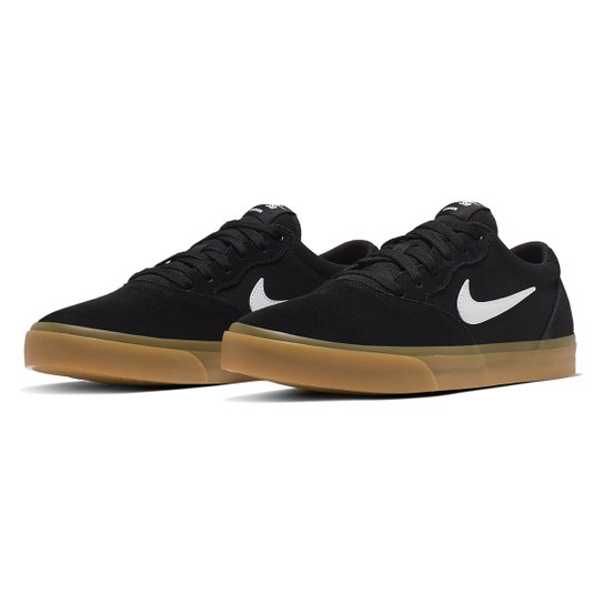 Tenis Nike SB Chron Solarsoft - Preto+Off White Menor preço em Tenis Nike SB Chron Solarsoft - Preto+Off White