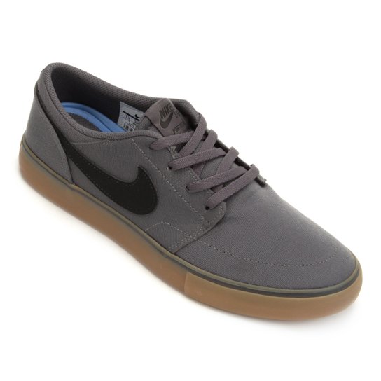 Tênis Nike SB Portmore Solar Masculino - Preto e Cinza Menor preço em Tênis Nike SB Portmore Solar Masculino - Preto e Cinza