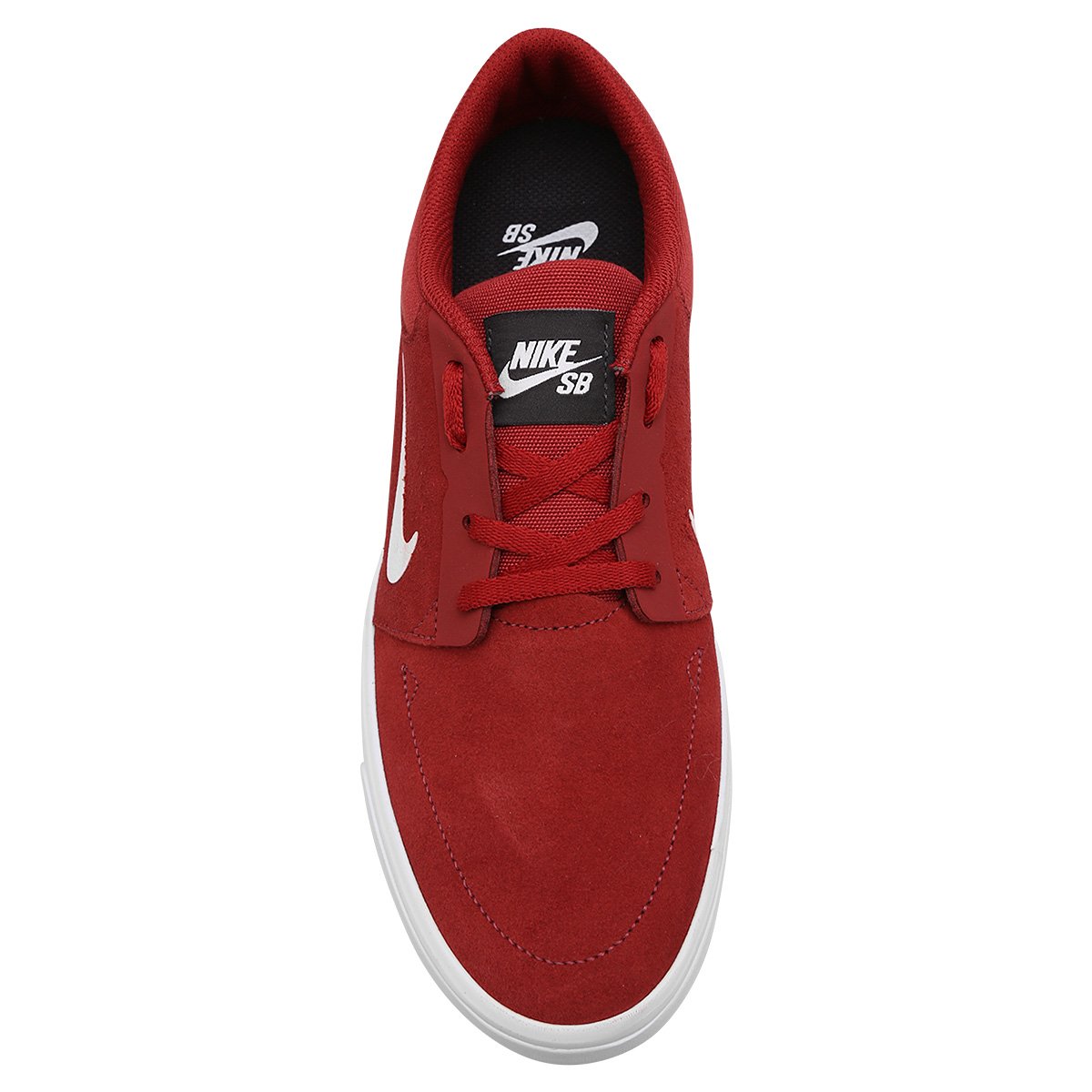 Tênis Nike SB Portmore - Vermelho Escuro+Branco | Netshoes