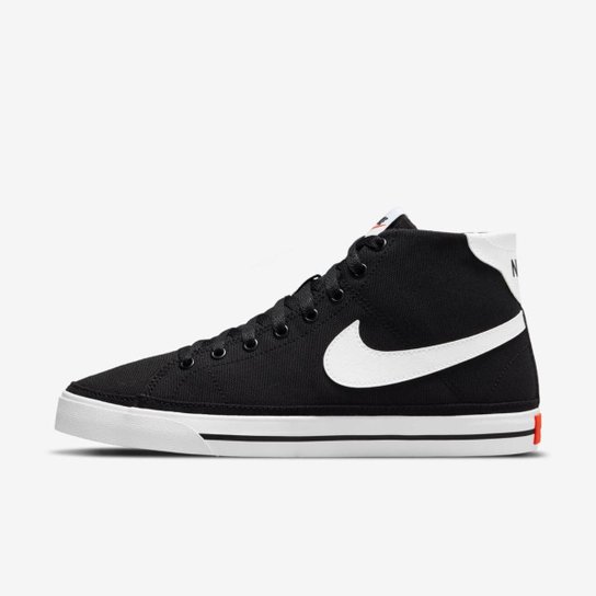 Tênis Nike Sportswear Court Legacy Canvas Mid Feminino - Preto Menor preço em Tênis Nike Sportswear Court Legacy Canvas Mid Feminino - Preto
