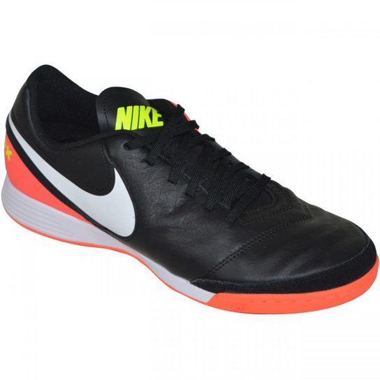 Tenis Nike Tiempox Genio II Leather Preto+Branco Netshoes