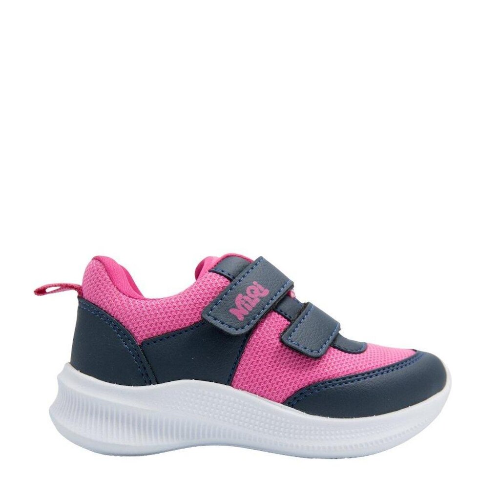 Tenis Nilqi Azul Marinho e Rosa Fia Autocolante