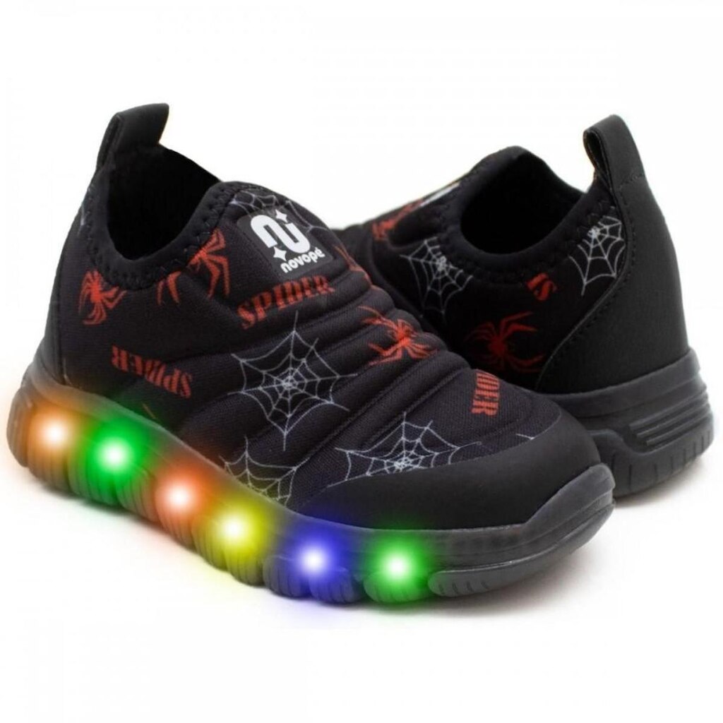 Tenis Novopé 99001304 4505 Spider Led Infantil