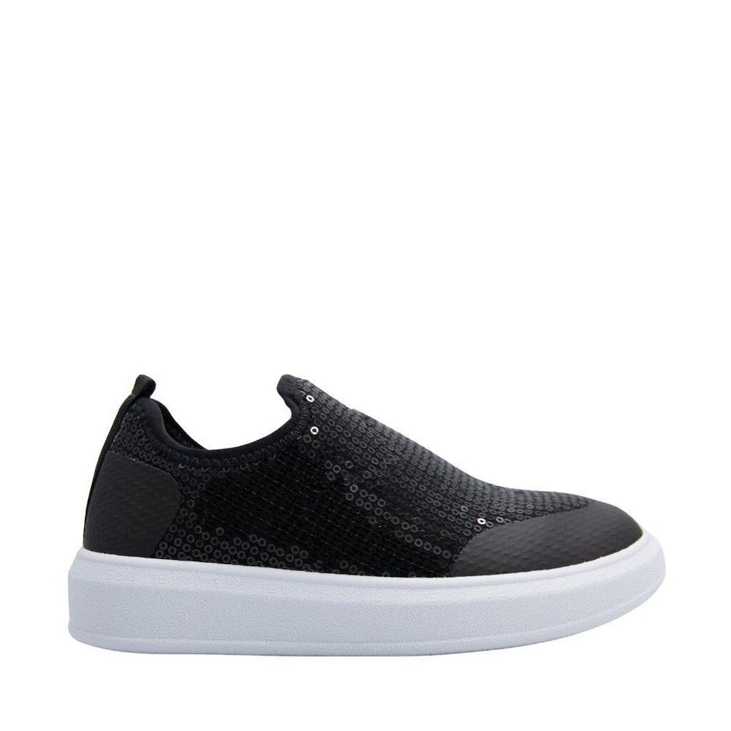Tenis Novope Slip-On com Plataforma e Detalhes em Textura Brilhante