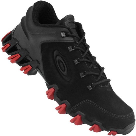Oakley Masculino Botinha Da Oakley Preta Com Vermelho Tênis Oakley