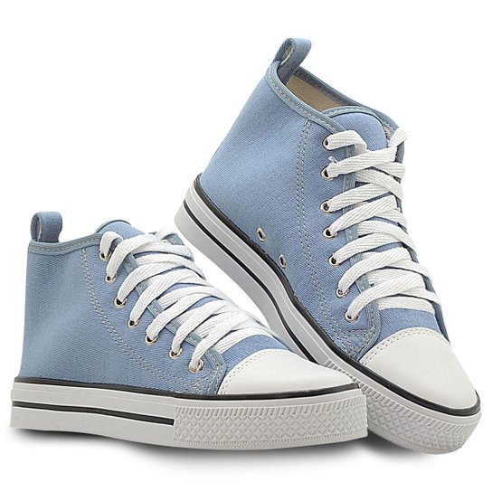 Tênis Old Star Botinha Cano Alto Feminino e Masculino - 34 - Vermelho - Jeans Claro Menor preço em Tênis Old Star Botinha Cano Alto Feminino e Masculino - 34 - Vermelho - Jeans Claro