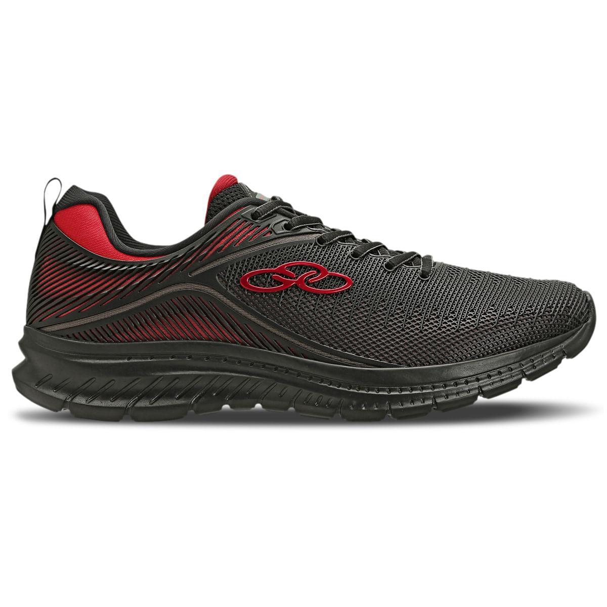 Tênis Olympikus Agito + 3 Pares de Meia Marinho / Vermelho