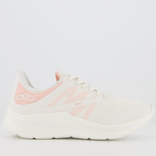 Tênis Olympikus Aura Feminino Branco - Branco Menor preço em Tênis Olympikus Aura Feminino Branco - Branco