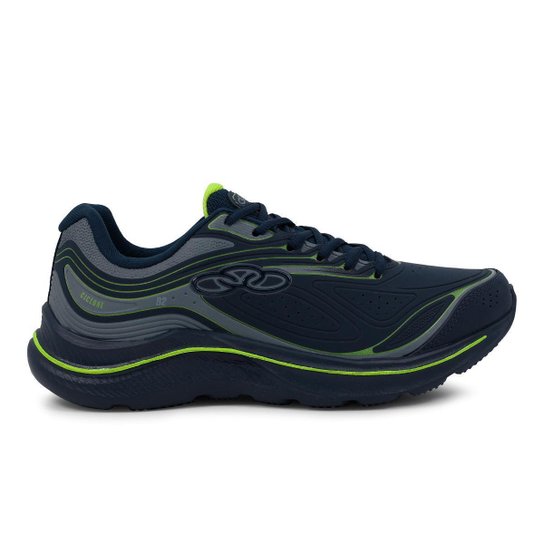 Tênis Olympikus Ciclone - Marinho+Verde Menor preço em Tênis Olympikus Ciclone - Marinho+Verde