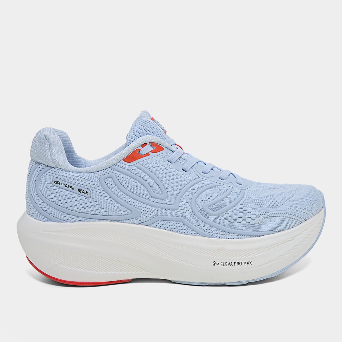Tenis Olympikus Corre Max Feminino Azul Claro Branco