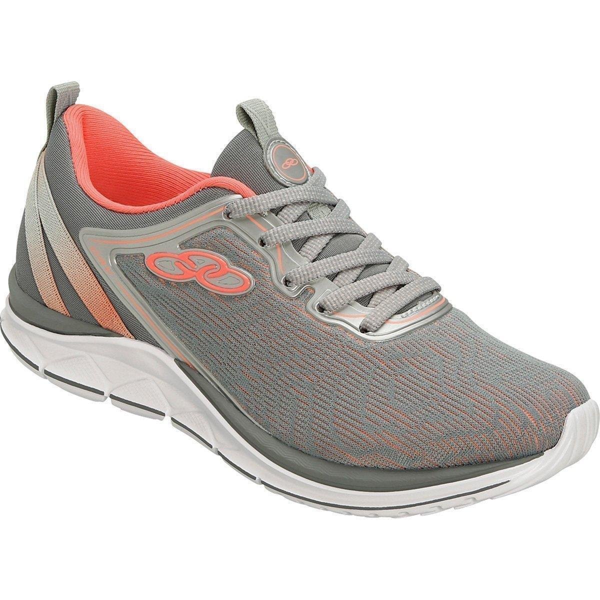 tenis olympikus feminino cinza com rosa