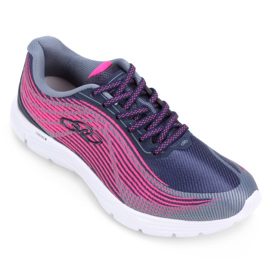 Tênis Olympikus Elevation 881 - Marinho+Pink Menor preço em Tênis Olympikus Elevation 881 - Marinho+Pink