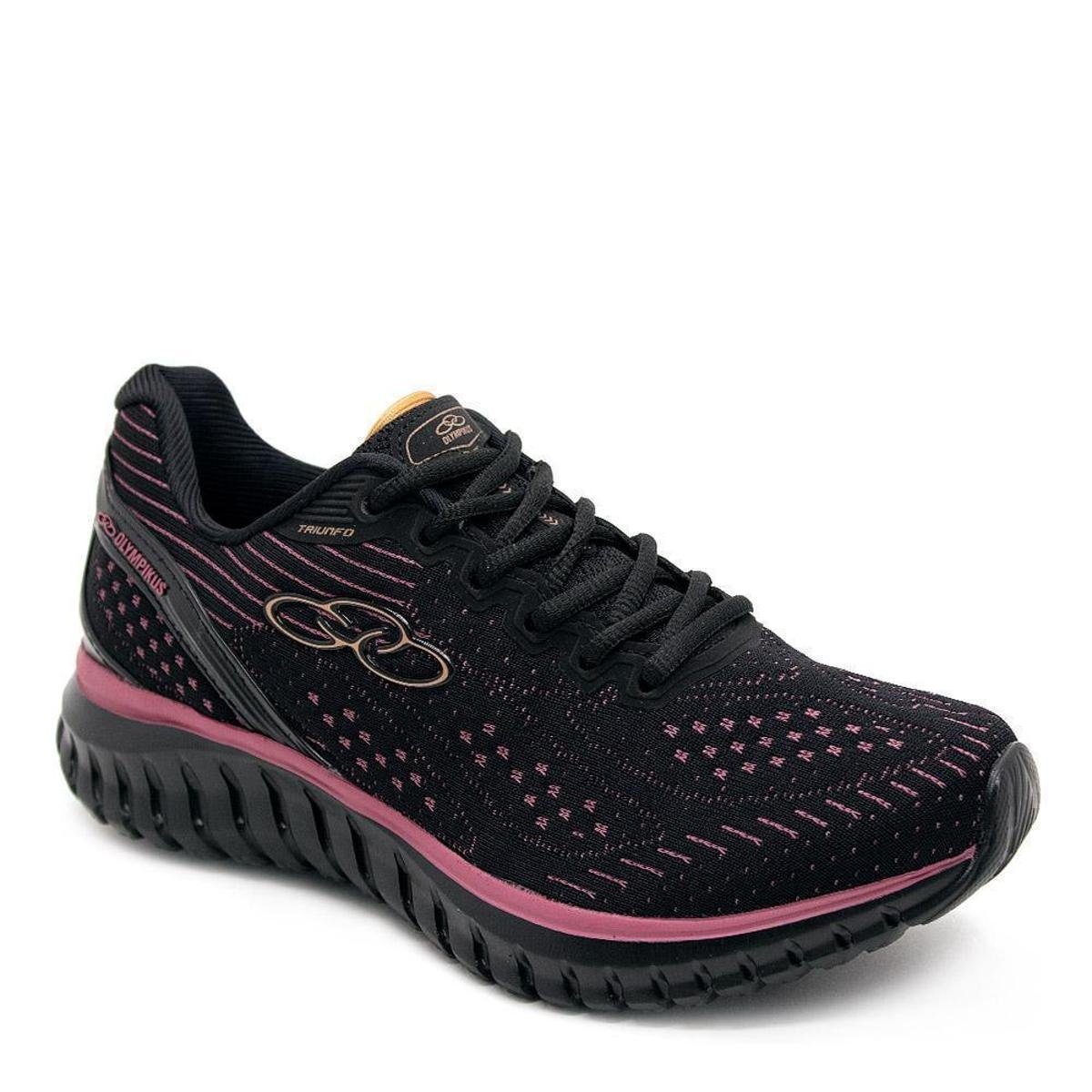 Tenis Olympikus Triunfo 835 Feminino - Preto E Rosa em Promoção | Ofertas  na Americanas