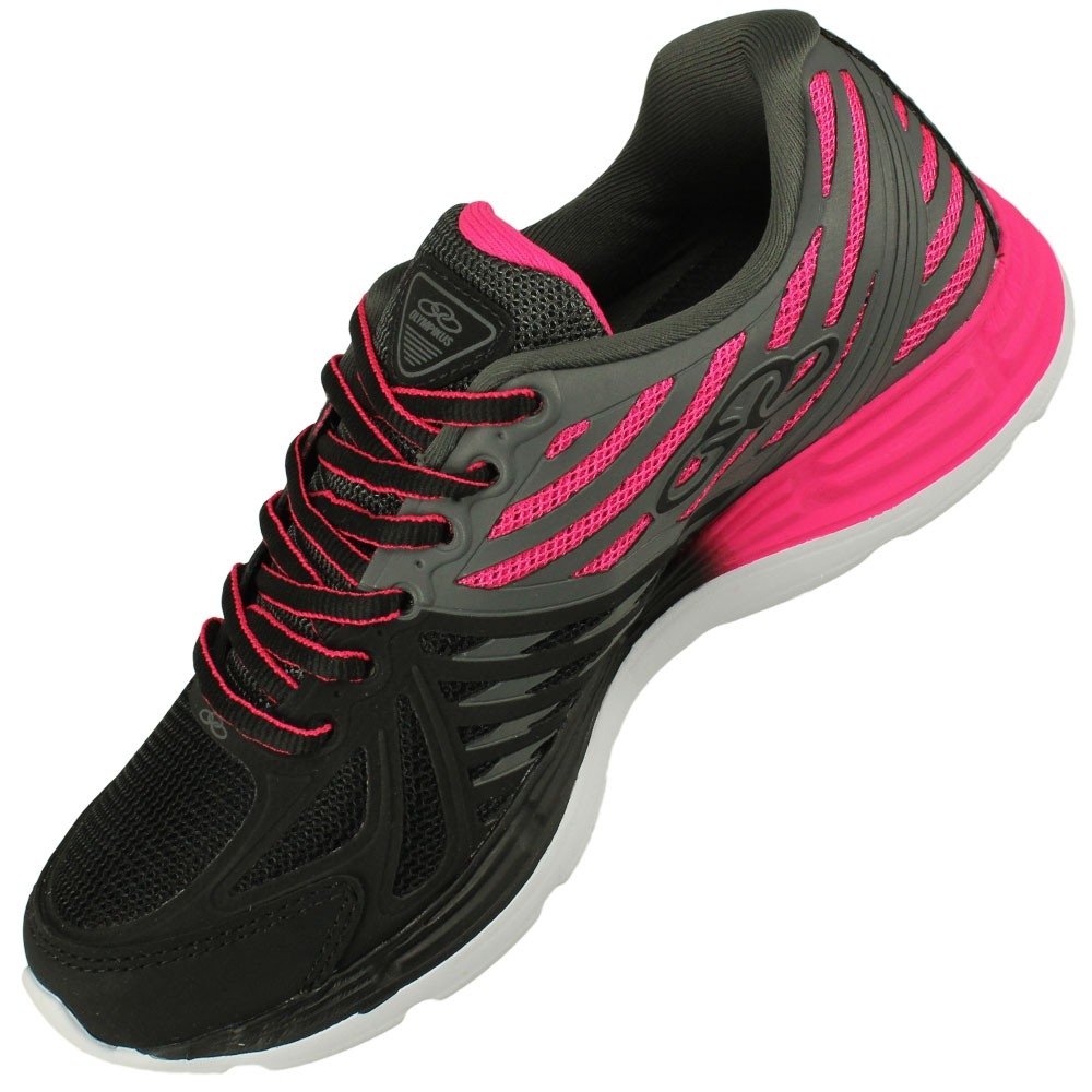 tenis olympikus flix preto rosa