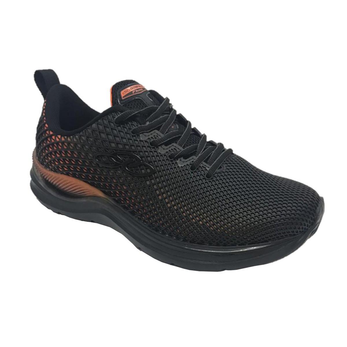tenis olympikus preto e laranja