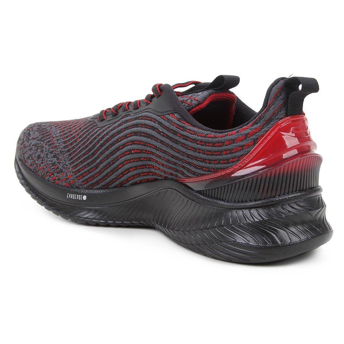 Tênis Olympikus Fluxo Masculino - Preto+Vermelho | Netshoes